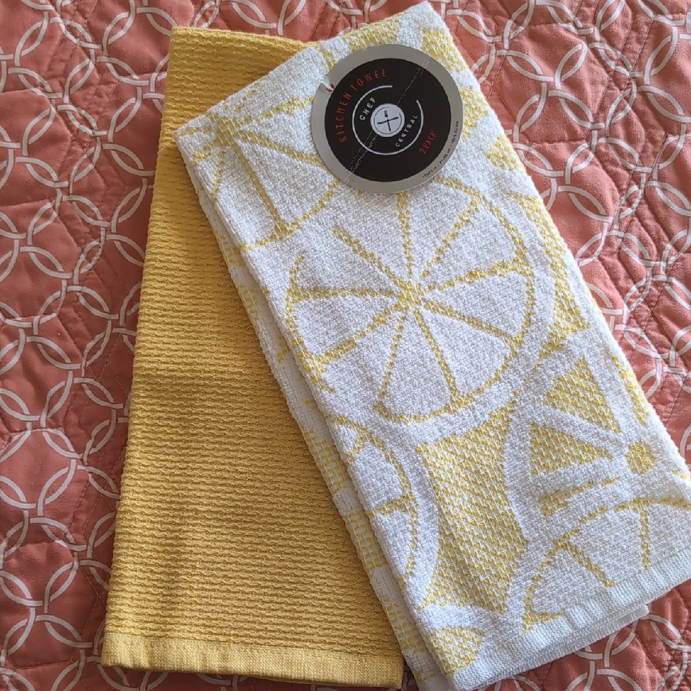 Yellow Lemon Kitchen towel Set
